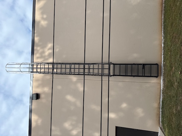 Roof ladder installation